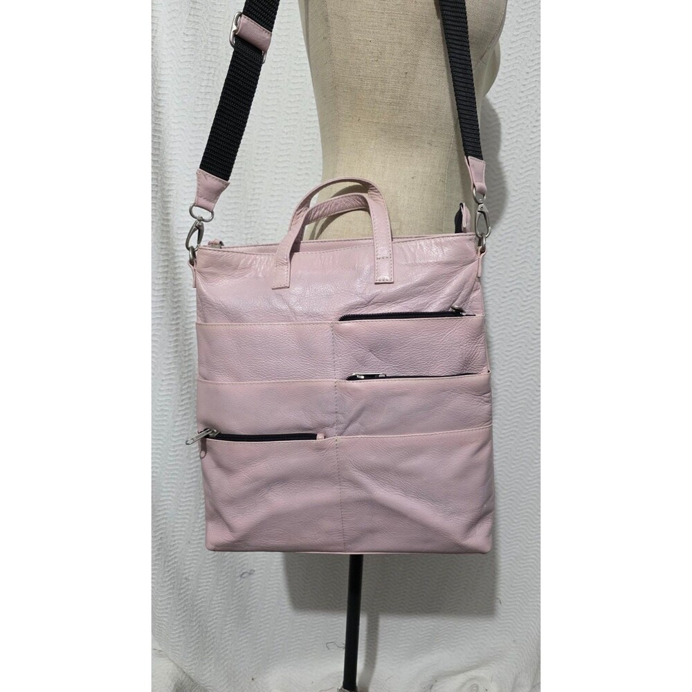 Latico Leathers Backpack Tote Shoulder Bag Lilac Washed Leather Crossbody